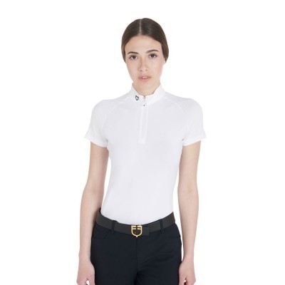 Polo donna da concorso slim fit elasticizzata