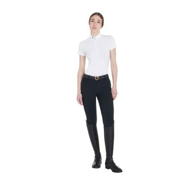 Polo donna da concorso slim fit elasticizzata