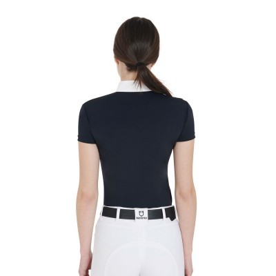 Polo donna da concorso slim fit mezza manica