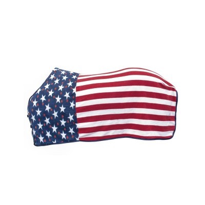 COPERTA WESTERN IN PILE ANTIPILLING MODELLO CHICAGO USA FLAG