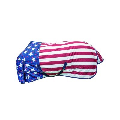 COPERTA WESTERN 300GR DA PADDOCK MODELLO NIAGARA USA FLAG