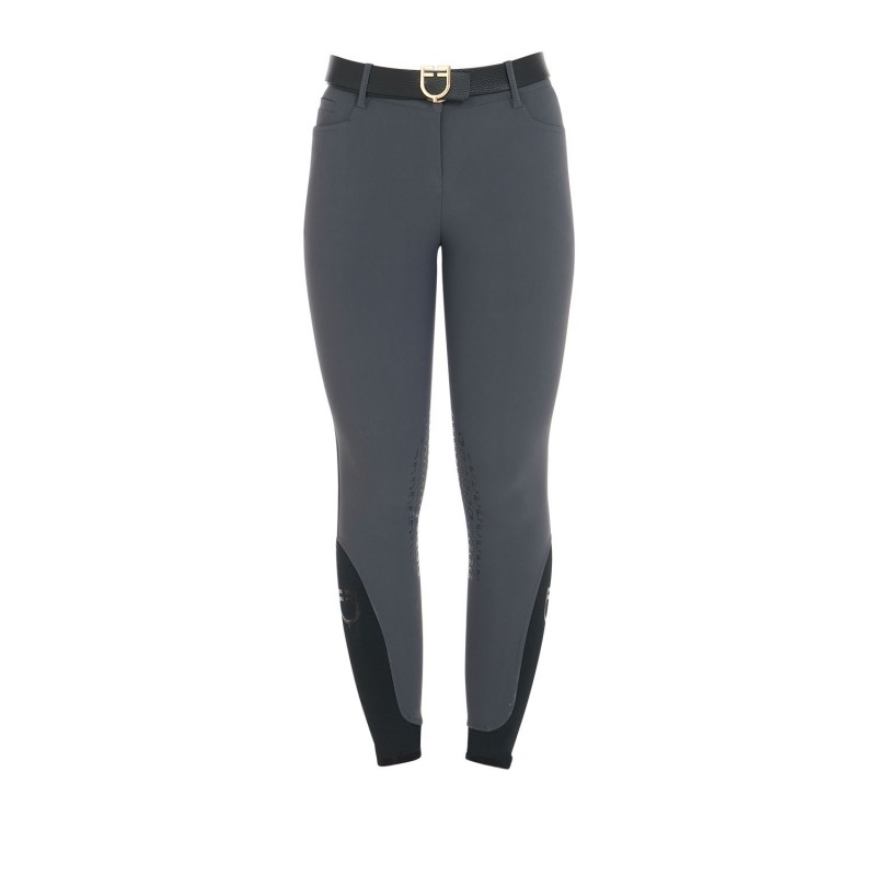 Pantaloni donna slim fit grip con logo Equestro