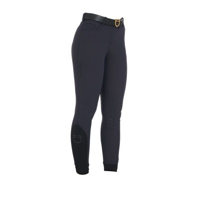 Pantaloni donna slim fit grip con logo Equestro