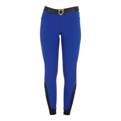 Pantaloni donna slim fit grip con logo Equestro