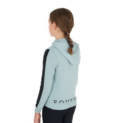 Felpa bambina full zip con pile interno