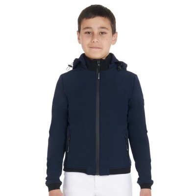 Giacca softshell bambini tre strati in tessuto tecnico