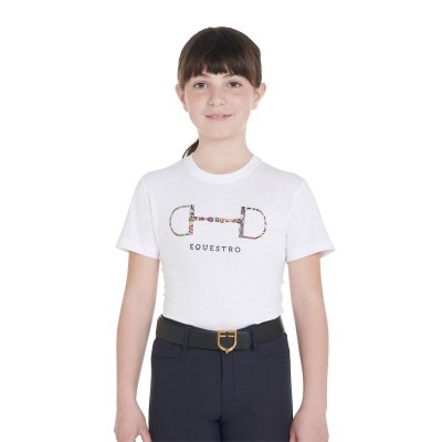 T-shirt bambini slim fit con stampa filetto