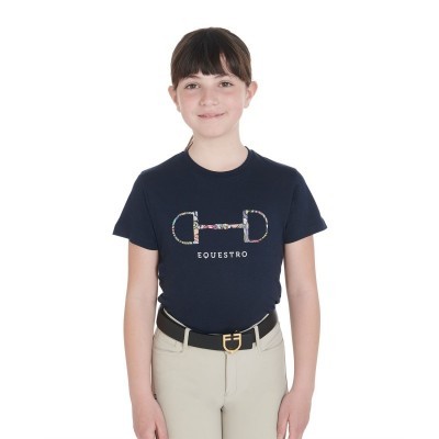 T-shirt bambini slim fit con stampa filetto