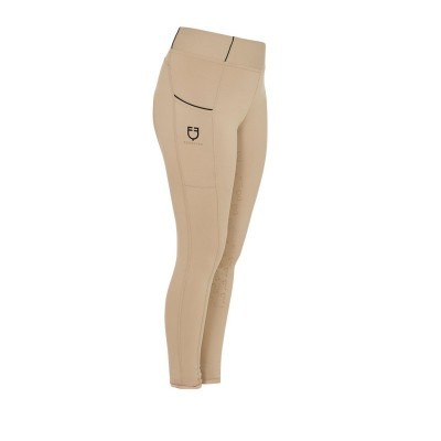 Leggins bambina slim fit grip con logo