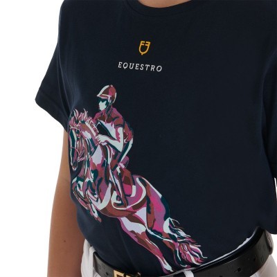 T-shirt bambini slim fit con stampa salto