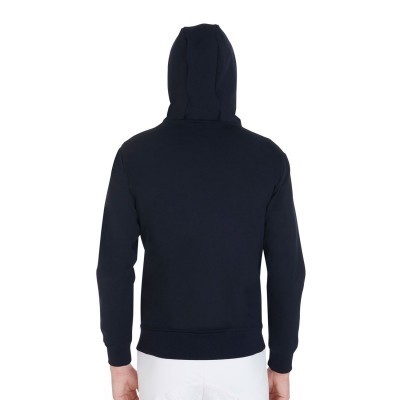 Felpa uomo full zip interlock