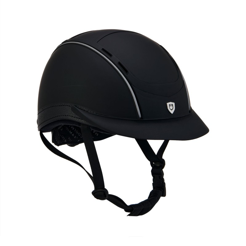 Cap ultra-light con logo frontale e inserti in pelle.