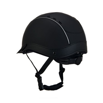 Cap ultra-light con logo frontale e inserti in pelle.