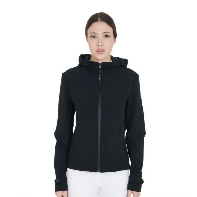 Giacca donna softshell slim fit zip antivento