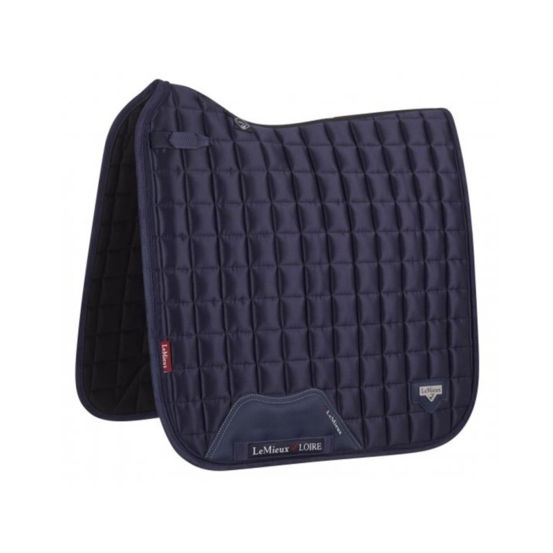 LOIRE CLASSIC SATIN DRESSAGE SQUARE NAVY LARGE