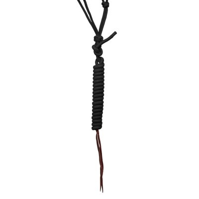 Capezza in corda con decorazioni perline c/lunghina