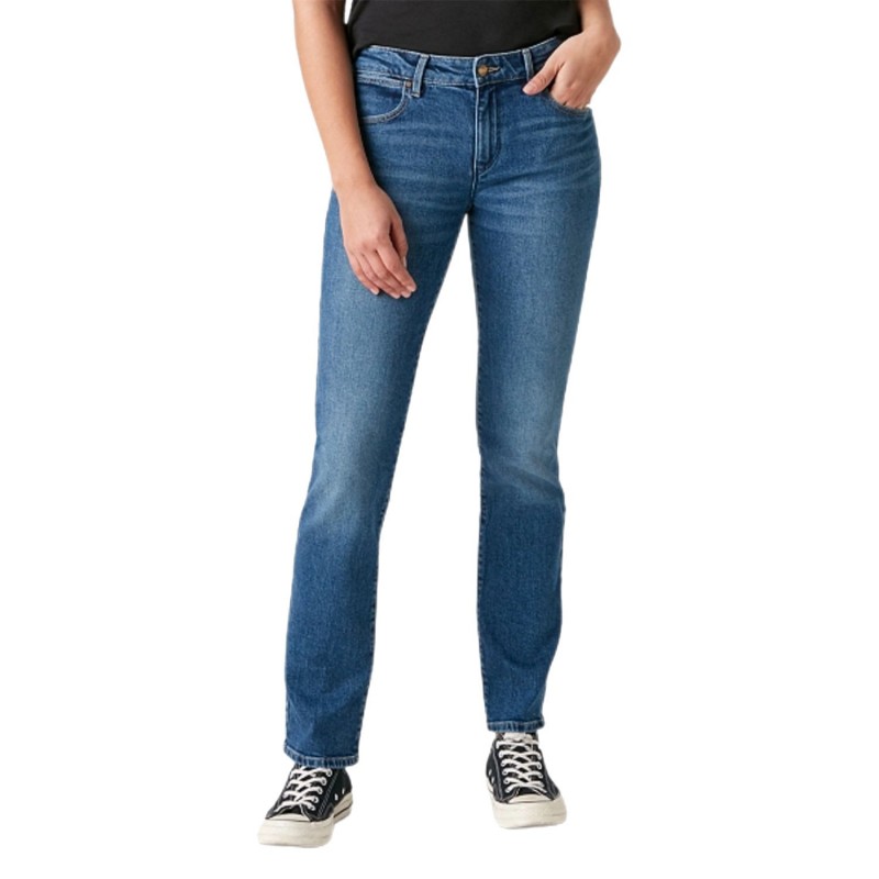 JEANS WRANGLER STRAIGHT AIR BLUE