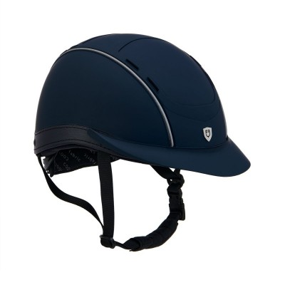 Cap ultra-light con logo frontale e inserti in pelle.