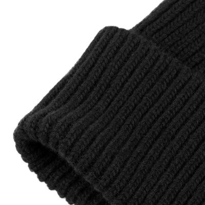 Cuffia unisex lana con motivo a maglia