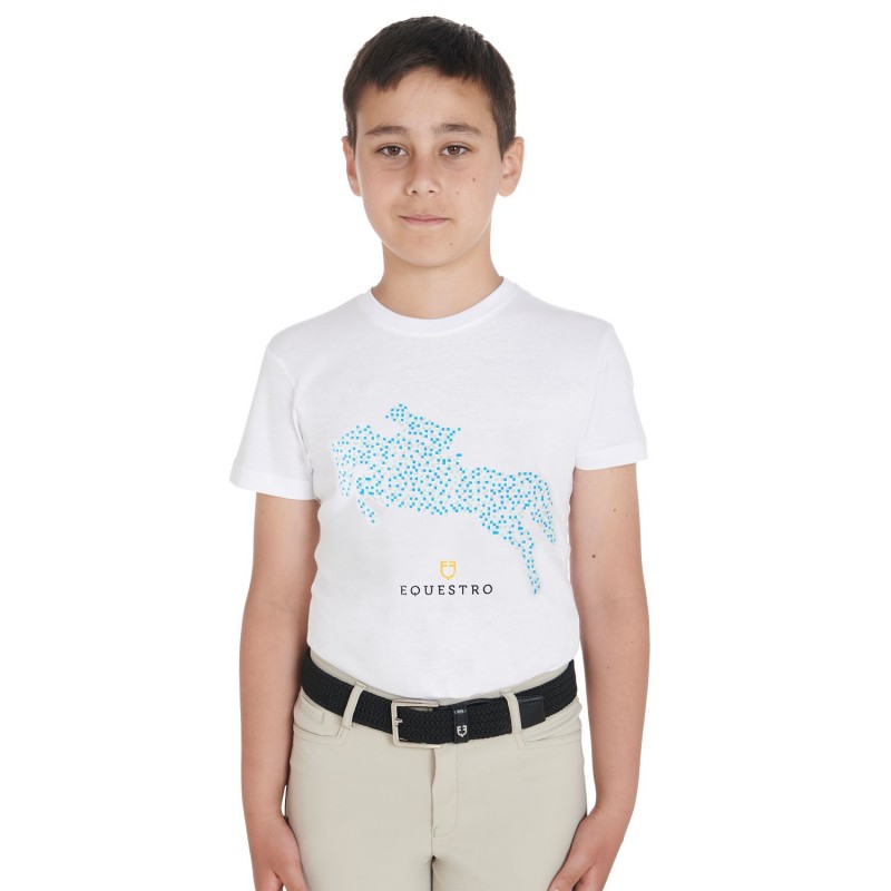 T-shirt bambino slim fit stampa Jump