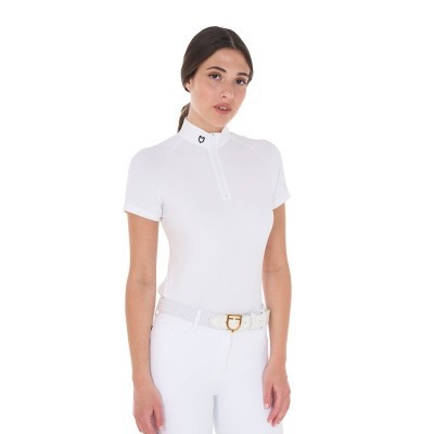 Polo donna da concorso slim fit elasticizzata