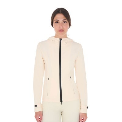 Giacca donna softshell slim fit zip antivento