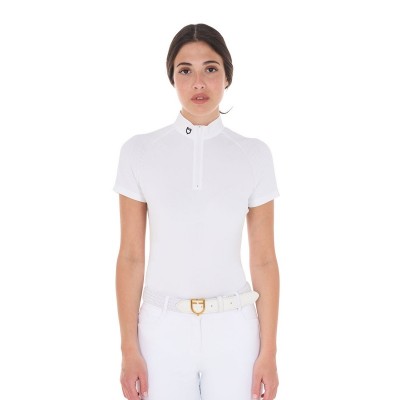 Polo donna da concorso slim fit elasticizzata