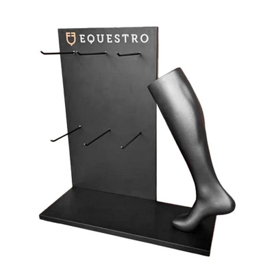 Espositore calze in acciaio e plastica nera L650/W250/H700 mm