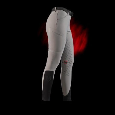 Pantalone slim fit donna Equestro Ridertechnology full grip