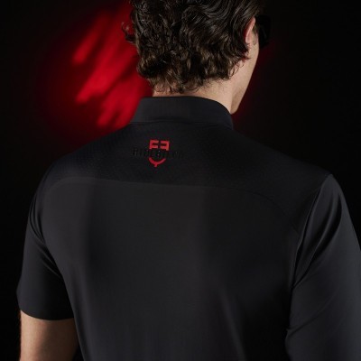 Polo allenamento uomo Equestro Ridertechnology maniche corte e zip