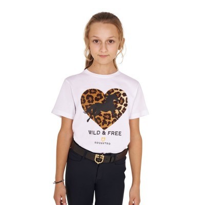 T-shirt da bambina in cotone Wild & Free