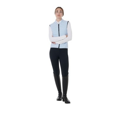 Smanicato donna slim fit in tessuto tecnico