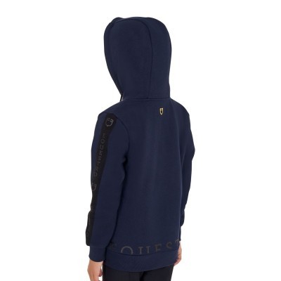 Felpa bambina full zip con pile interno