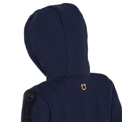 Felpa bambina full zip con pile interno